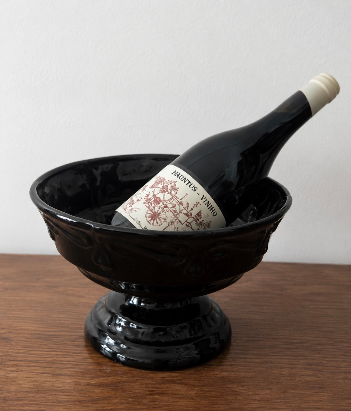 Ceramic vintage champagne vase