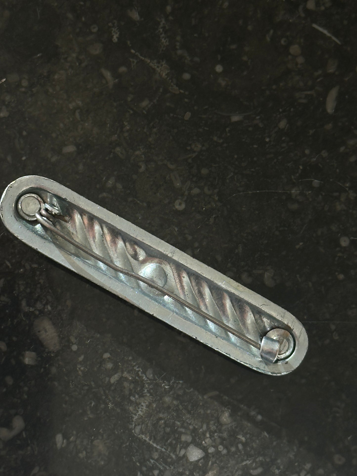 Zirconium Bar Brooch