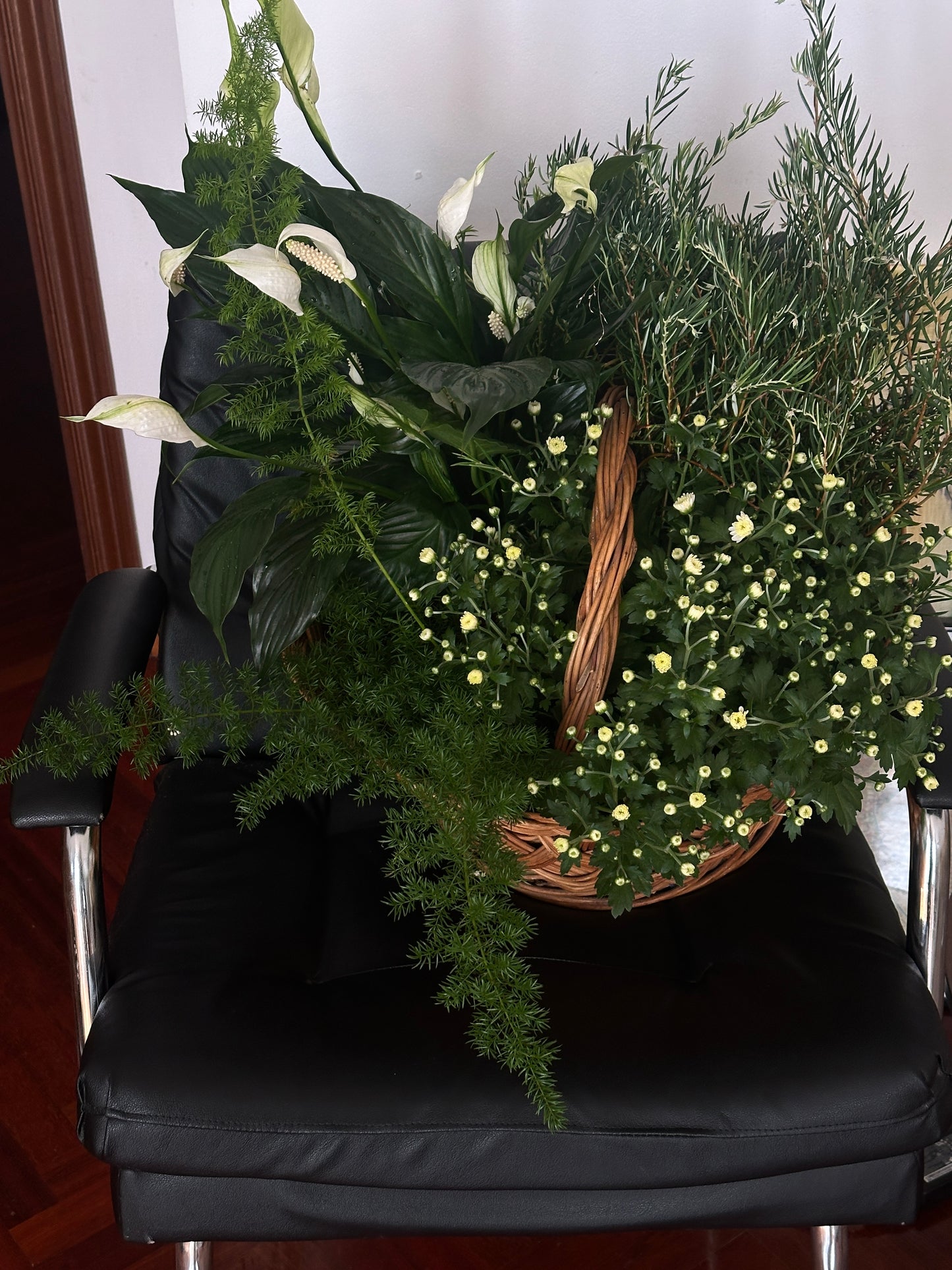 Vintage big size natural basket