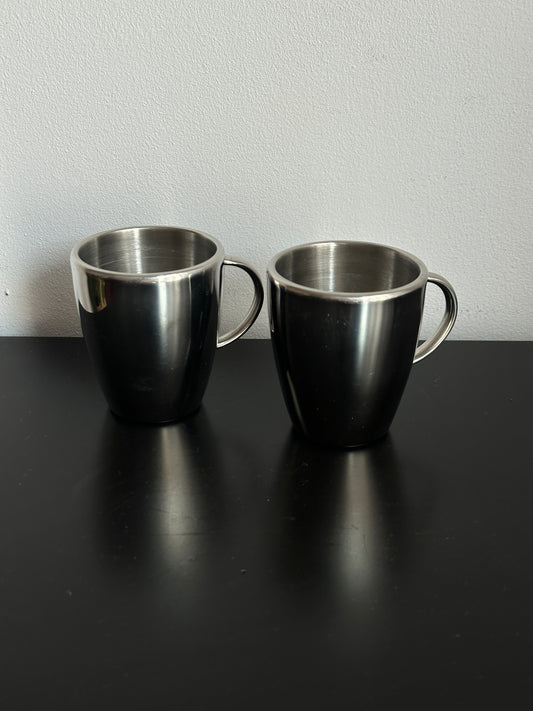 Stainless Steel Hema Tea Mug Set of 2