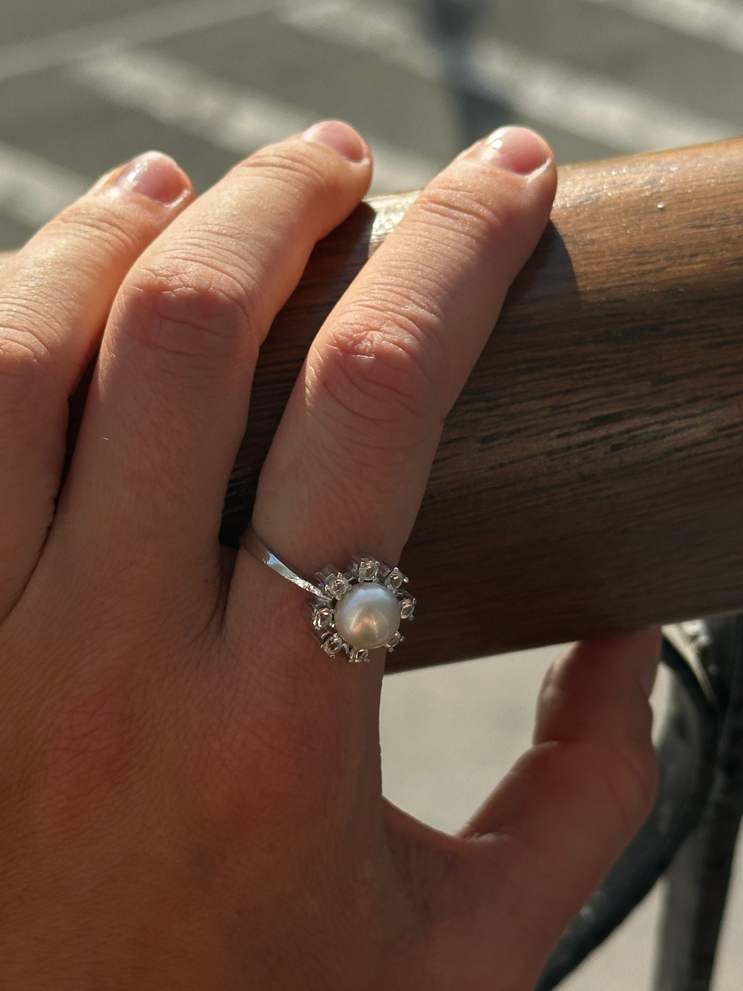 Flower Pearl Ring