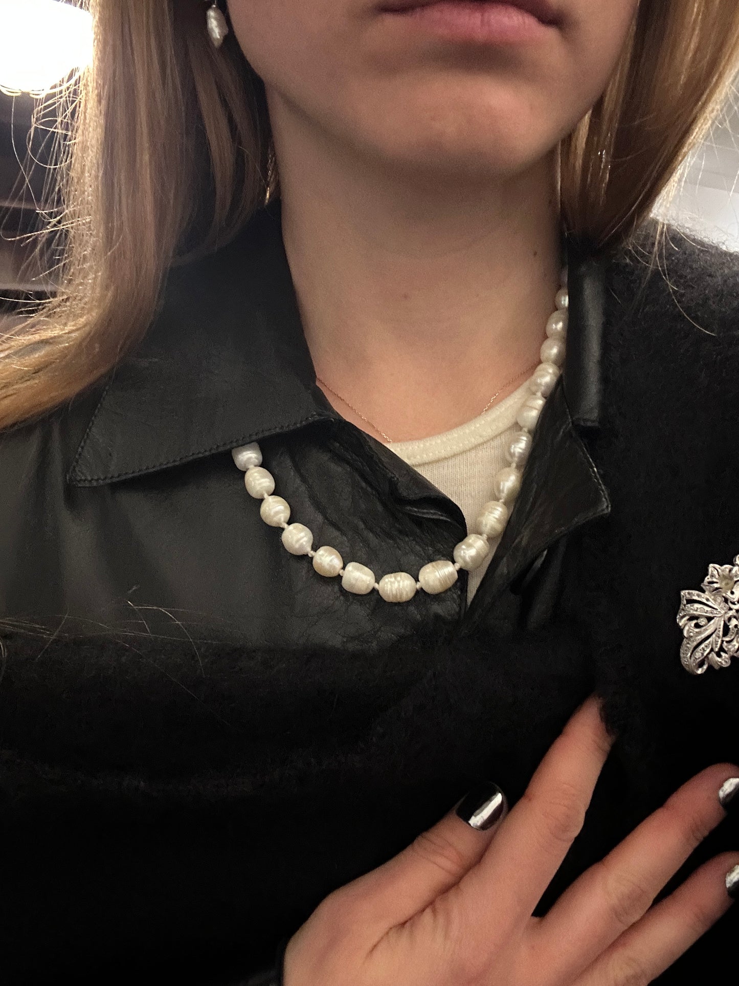 Heavy Cultivated Pearl Necklace