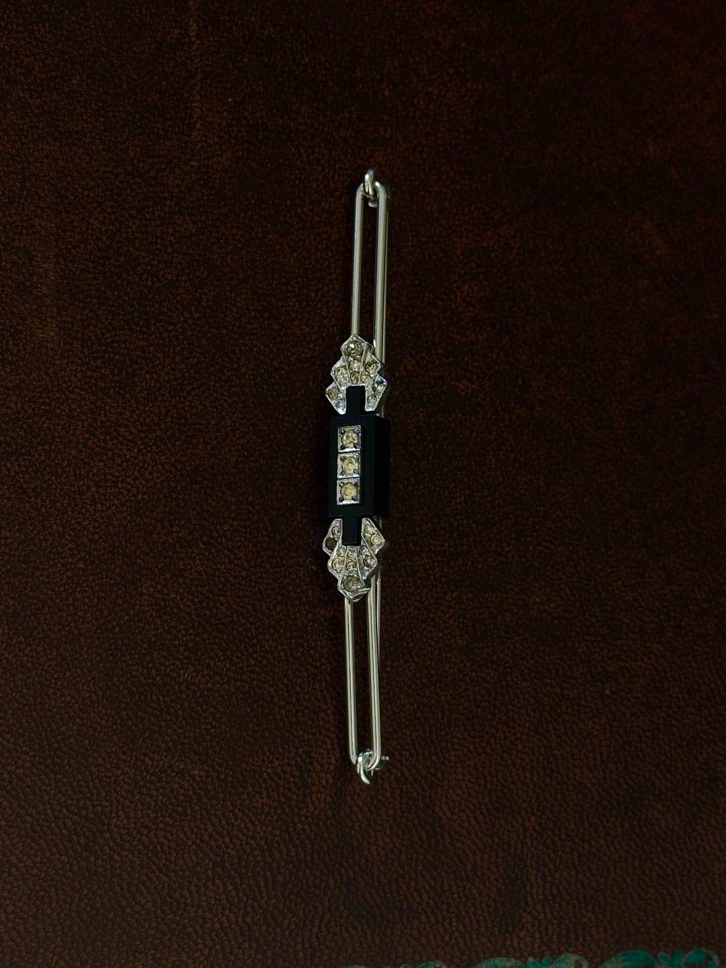 Art Deco Bar Brooch