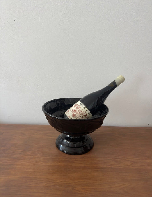 Ceramic vintage champagne vase