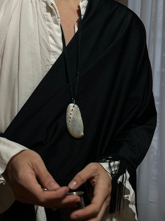 Faux Mother of Pearl Pendant