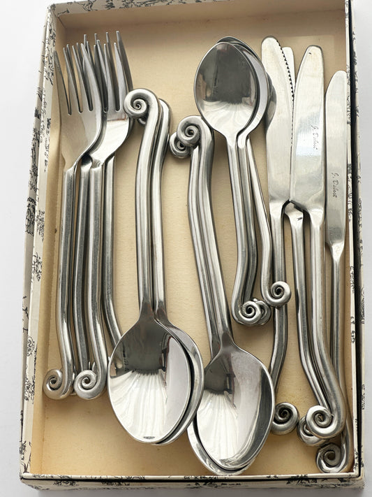 Dubost Vintage Swirl Cutlery Set
